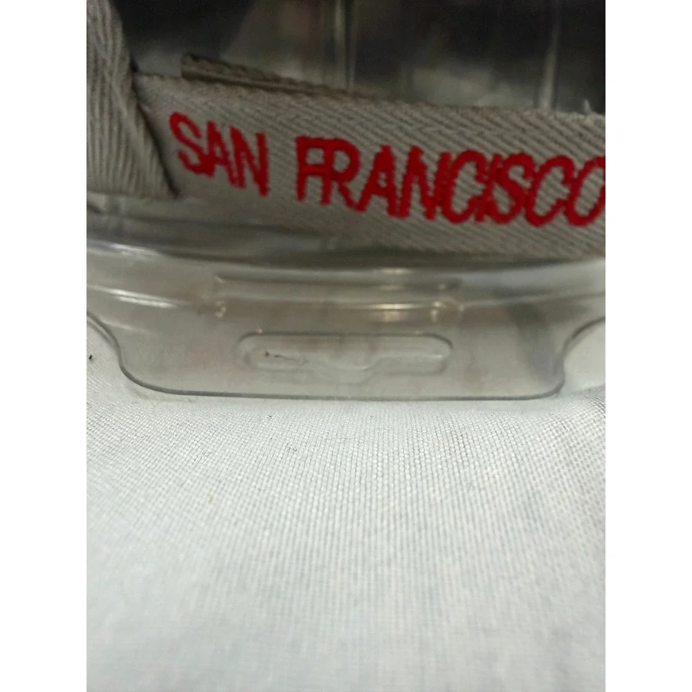 San Francisco‎ Baseball Cap Mens Grey Red Flame Brim Adjustable OSFM